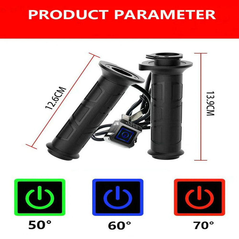 1 Pair Motorcycle Heated Hand  - огляд і ціна Handlebar Grip Heated